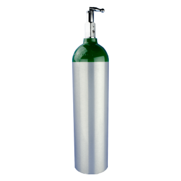 Size D Oxygen Cylinder w/toggle value
