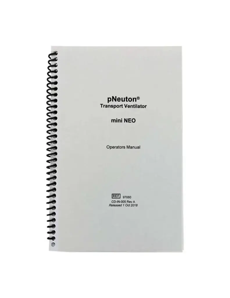 pNeuton mini NEO Ventilator Operators Manual